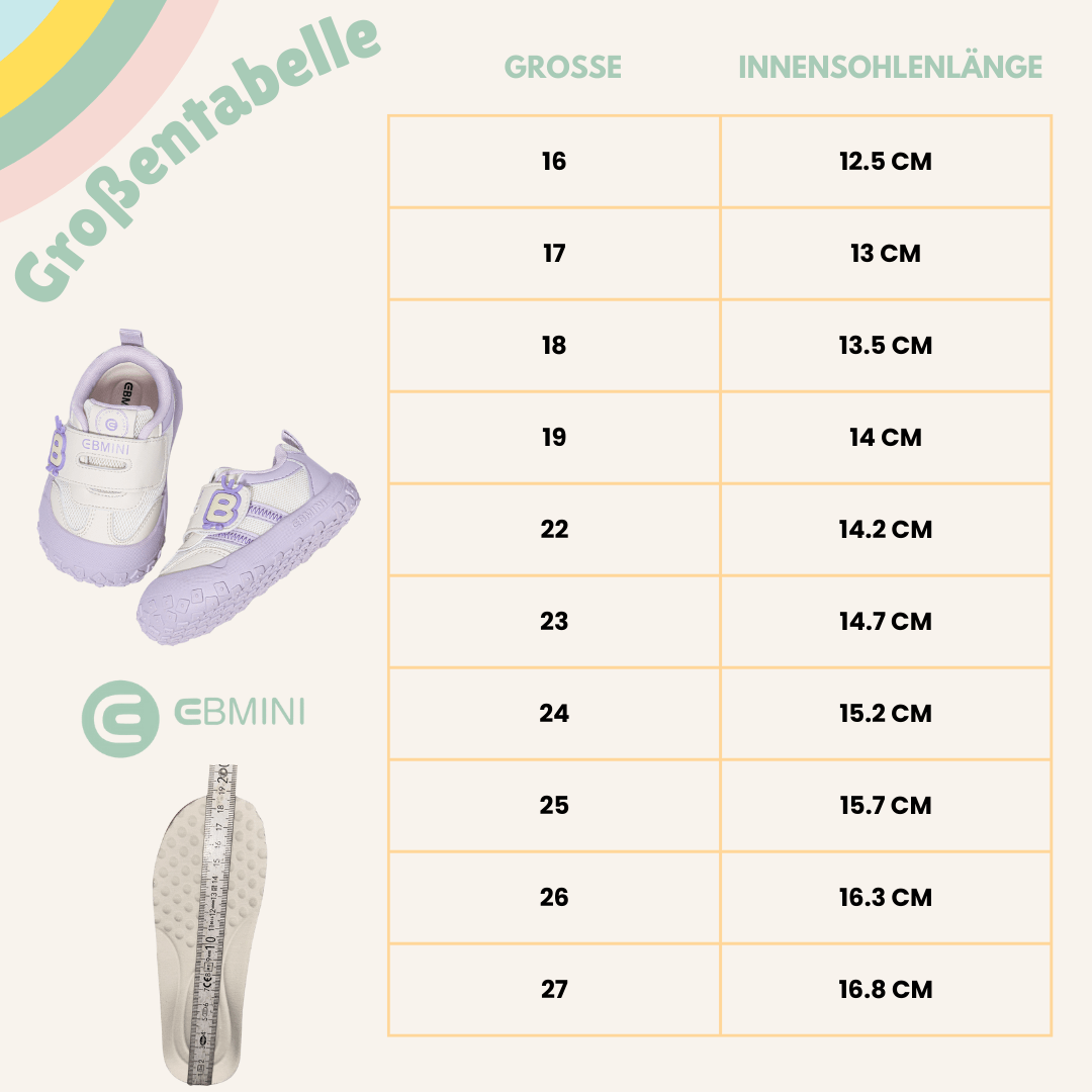 EBMINI® BI - Ultraleichte Sneaker Barfußschuhe für Kinder - Ebmini® - Kinder Barfußschuhe -