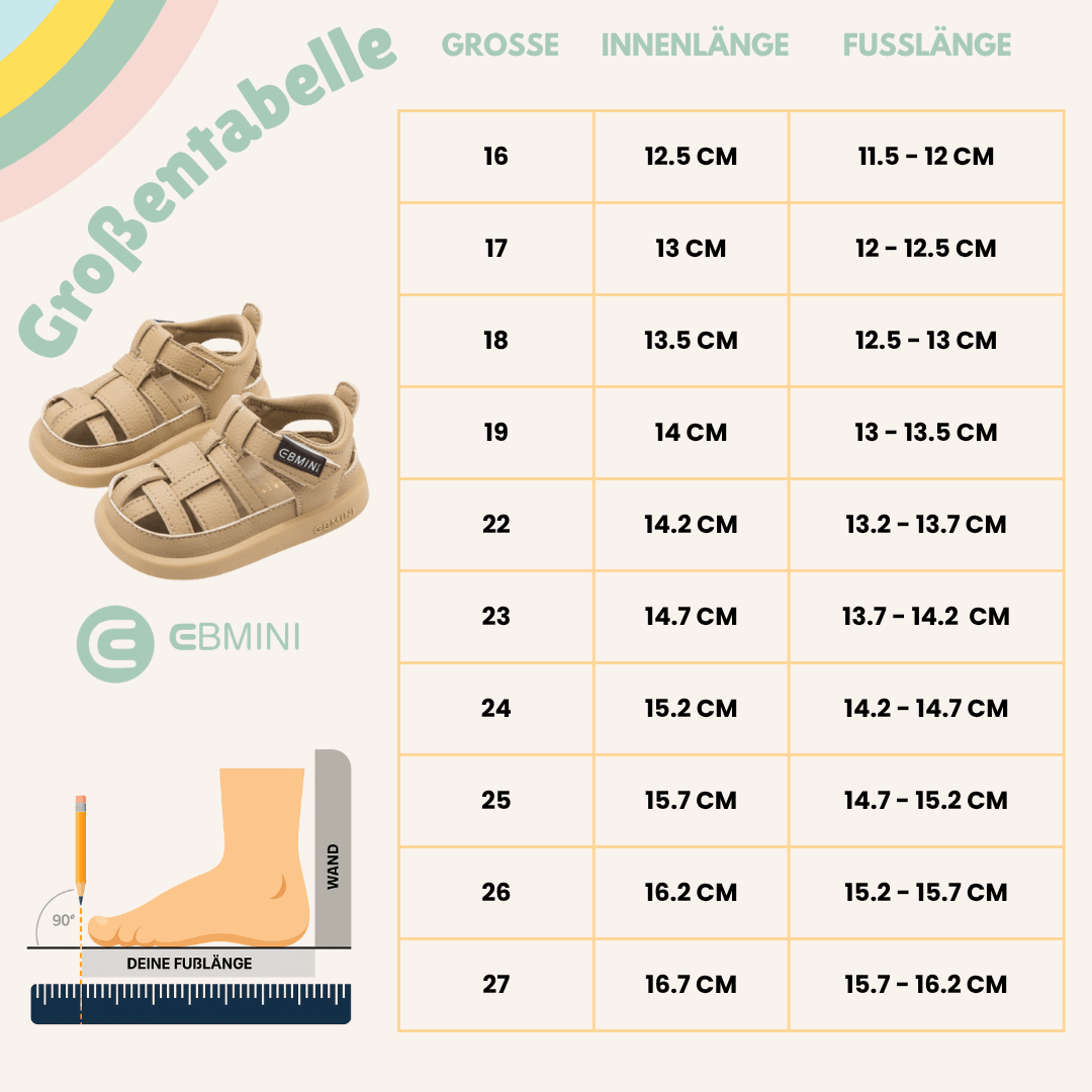 EBMINI® DAVI - Ultraleichte Barfußsandalen für Kinder - Ebmini® - Kinder Barfußschuhe - 209913011437 -