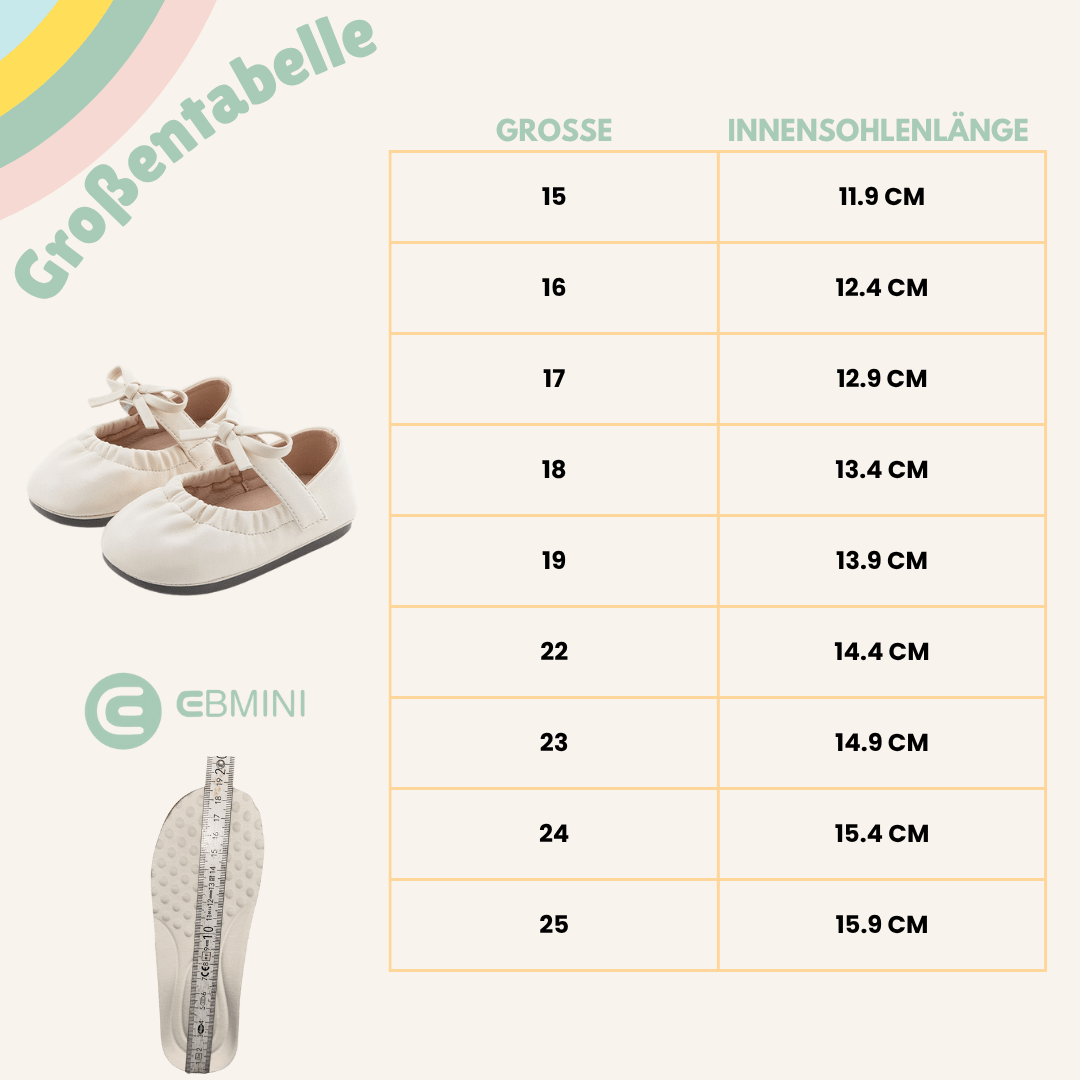 EBMINI® DELY - Ultraleichte Barfußballerinas für Kinder - Ebmini® - Kinder Barfußschuhe -