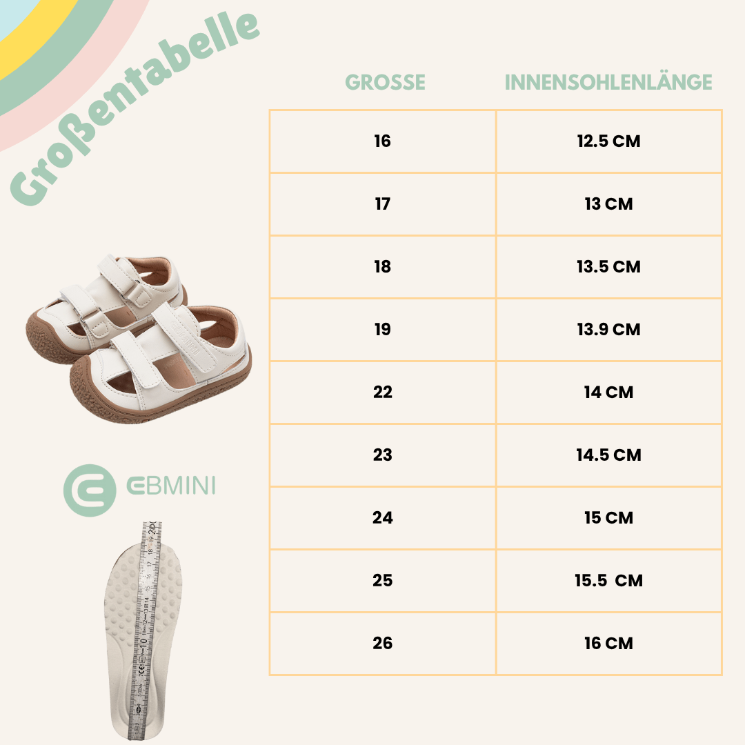 EBMINI® DENNY - Ultraleichte Barfußschuhe für Kinder - Ebmini® - Kinder Barfußsandalen - 209911131611 -