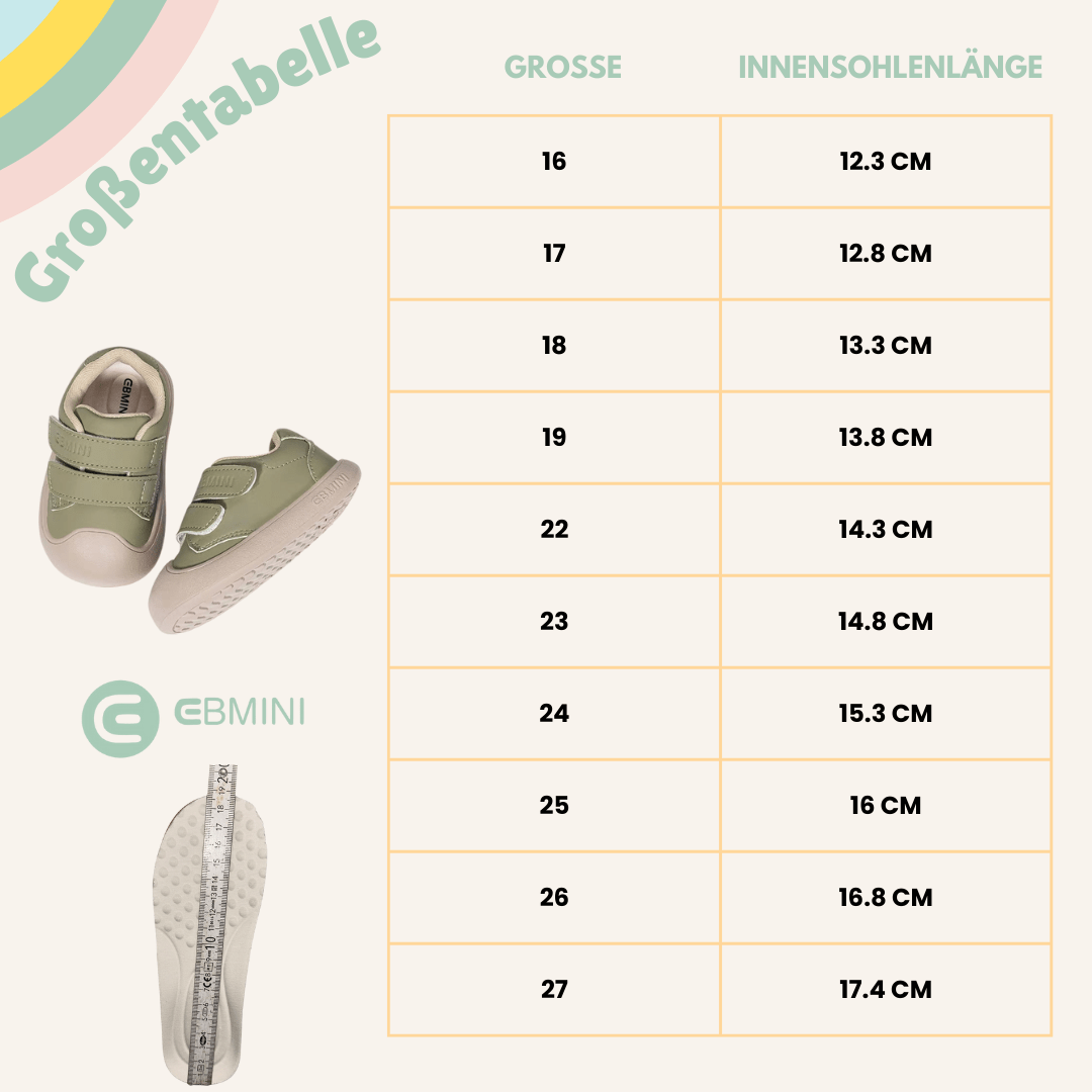 EBMINI® DUDI - Ultraleichte Sneaker Barfußschuhe für Kinder - Ebmini® - Kinder Barfußschuhe -