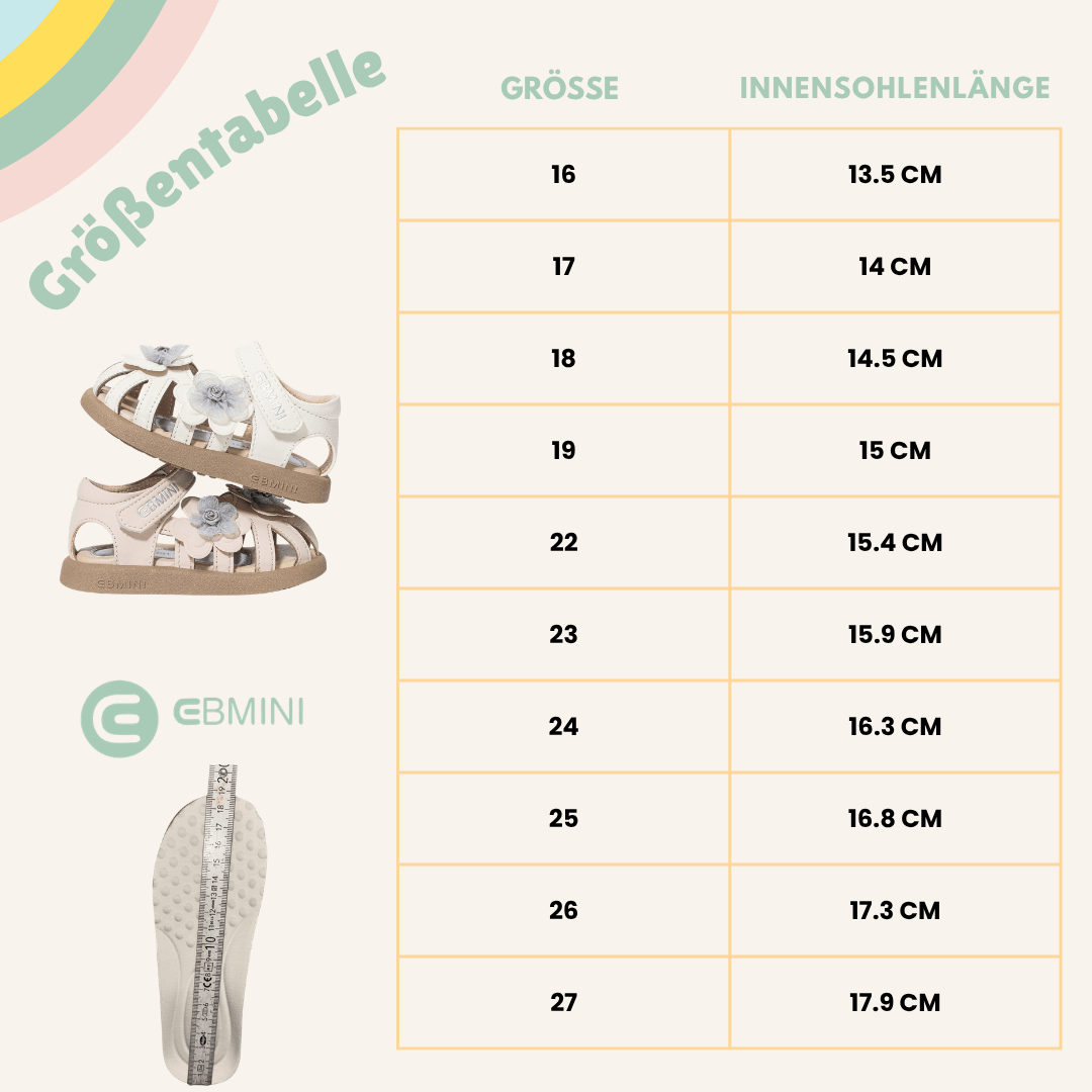 EBMINI® FLAVIA - Ultraleichte Barfußsandalen für Kinder - Ebmini® - Kinder Barfußsandalen -