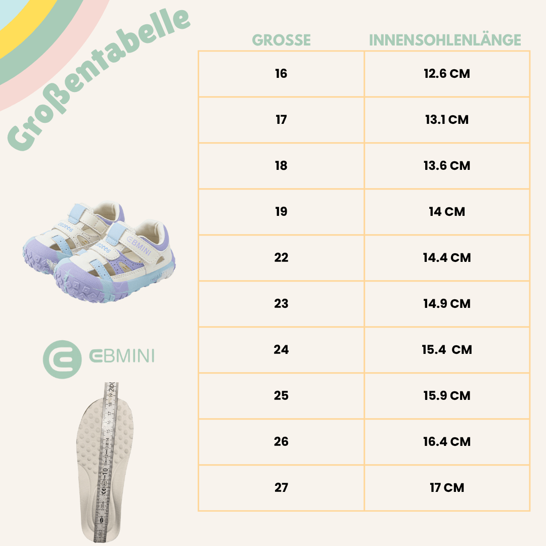 EBMINI® KIBABY - Ultraleichte Barfußsandalen für Kinder - Ebmini® - Kinder Barfußschuhe - 209913021947 -