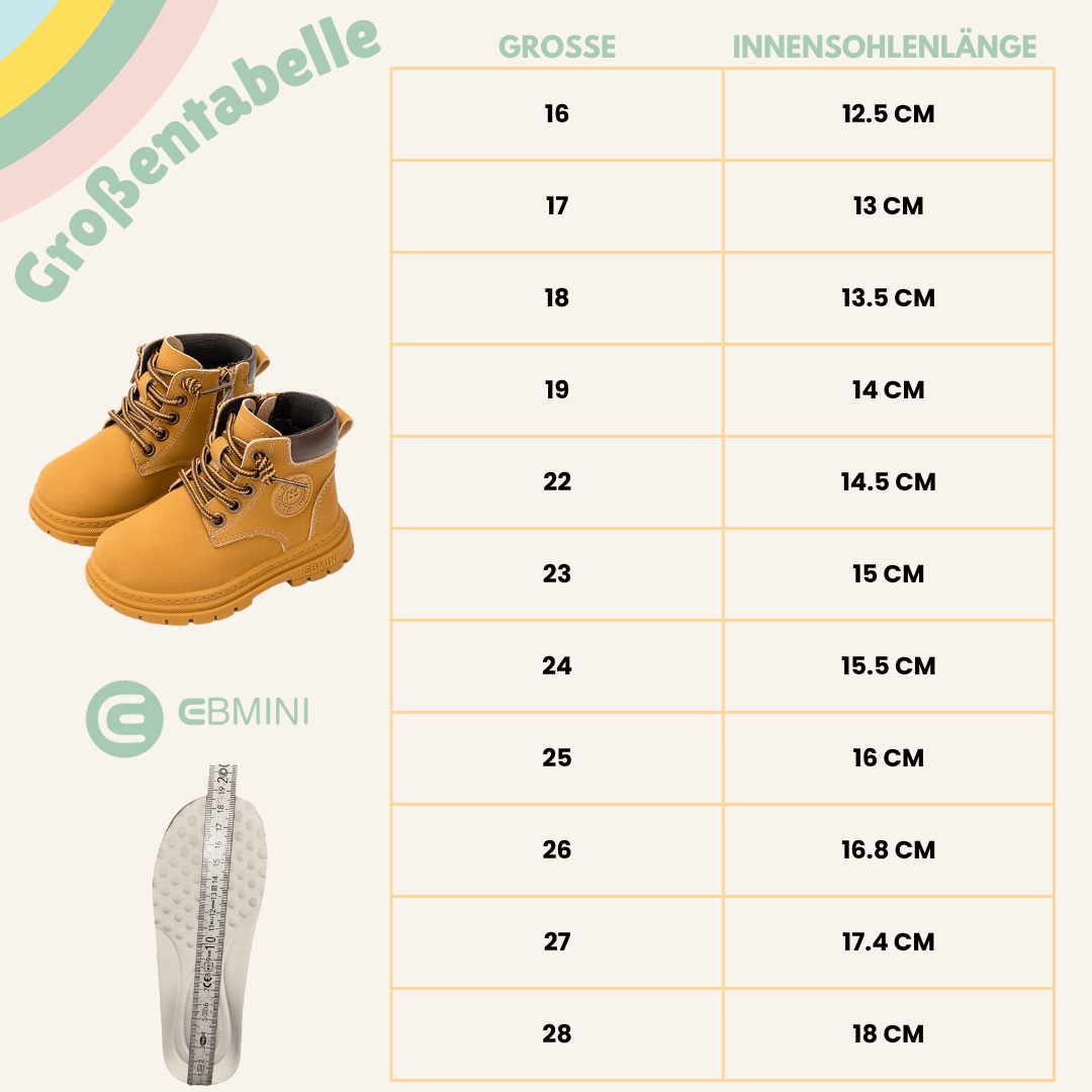 EBMINI® KOKO - Ultraleichte Stiefel für Kinder - Ebmini® - Kinder Barfußschuhe -