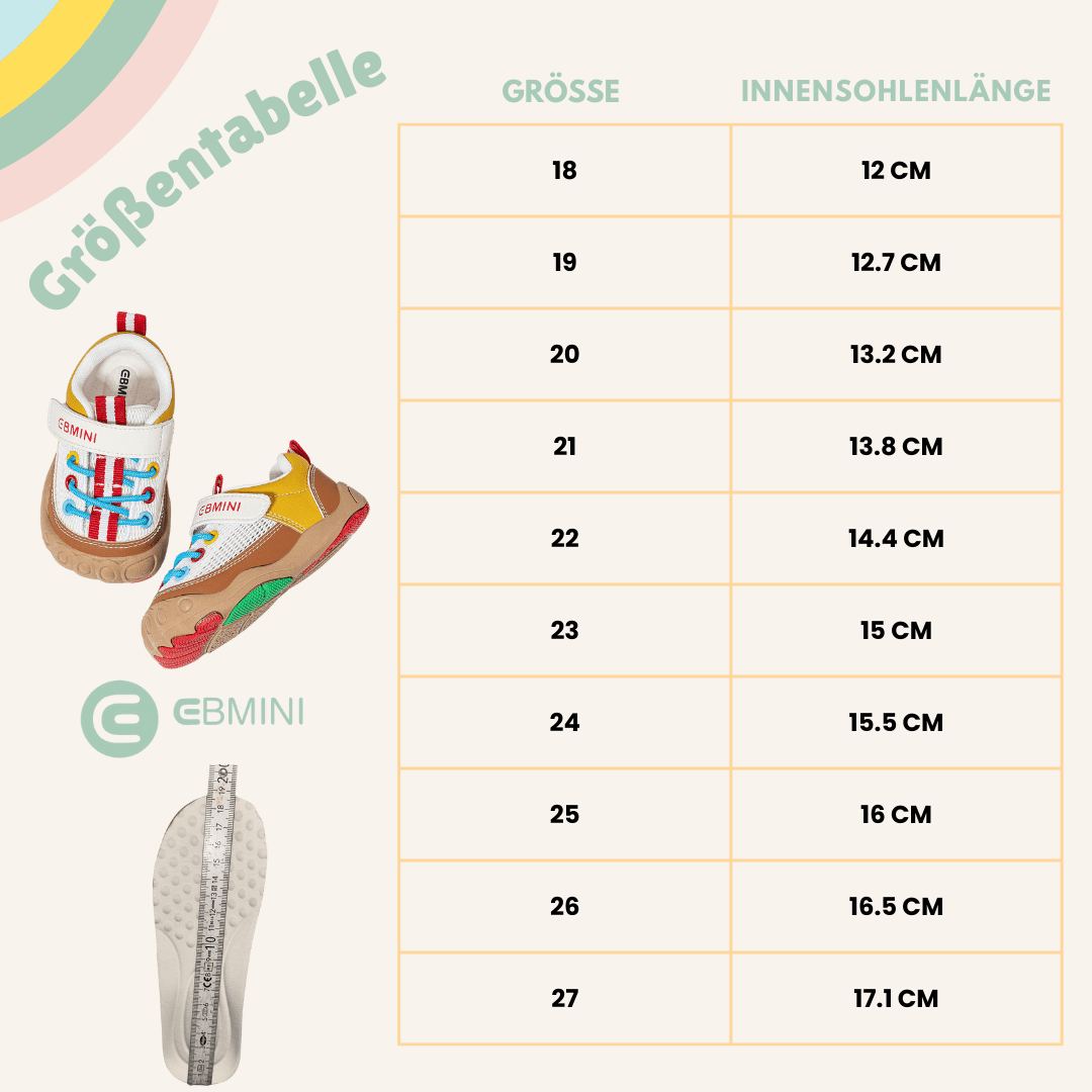 EBMINI® KORIOLI - Sneaker Barfußschuhe für Kinder - Ebmini® - Kinder Barfußschuhe - -