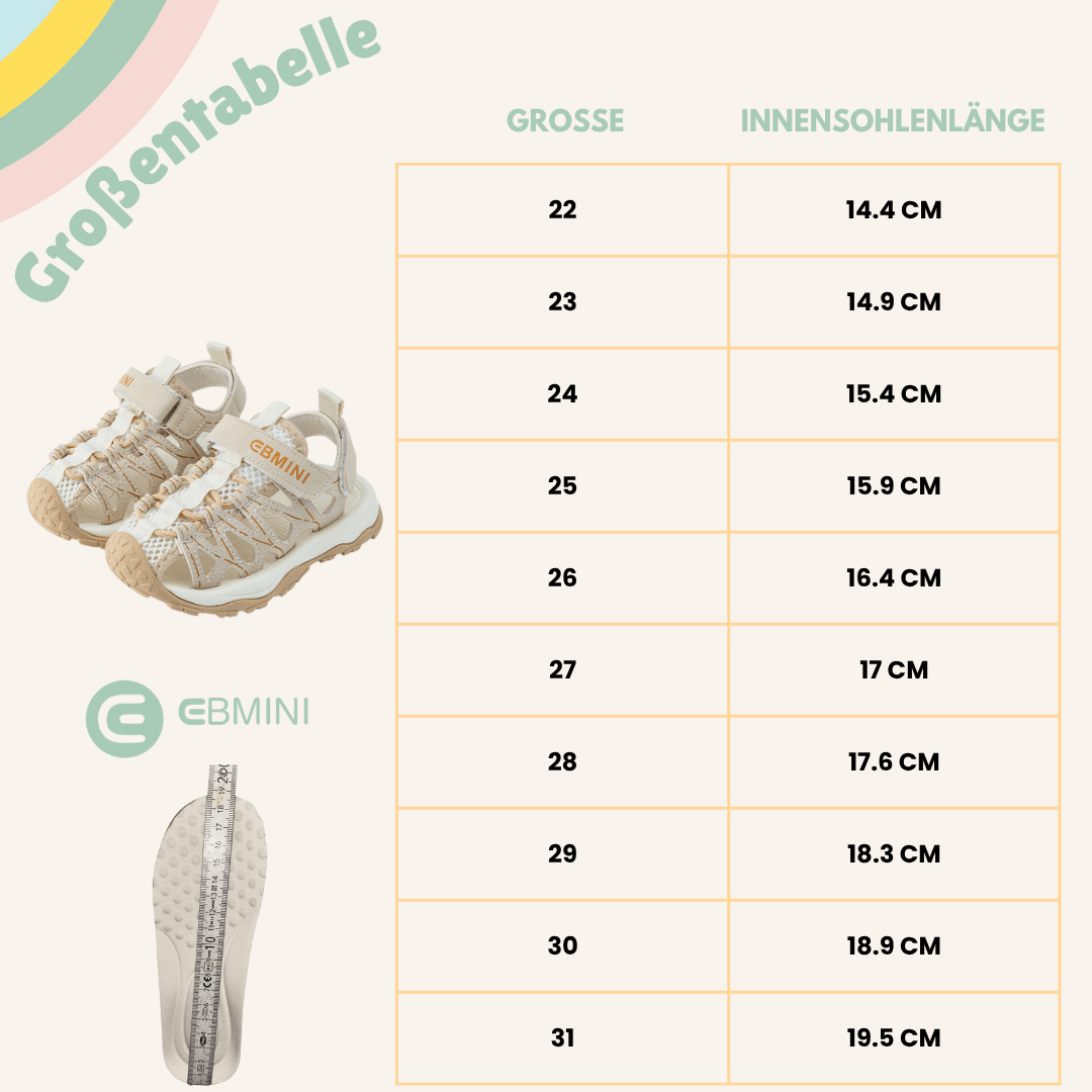 EBMINI® LULY - Ultraleichte Barfußsandalen für Kinder - Ebmini® - Kinder Barfußsandalen -