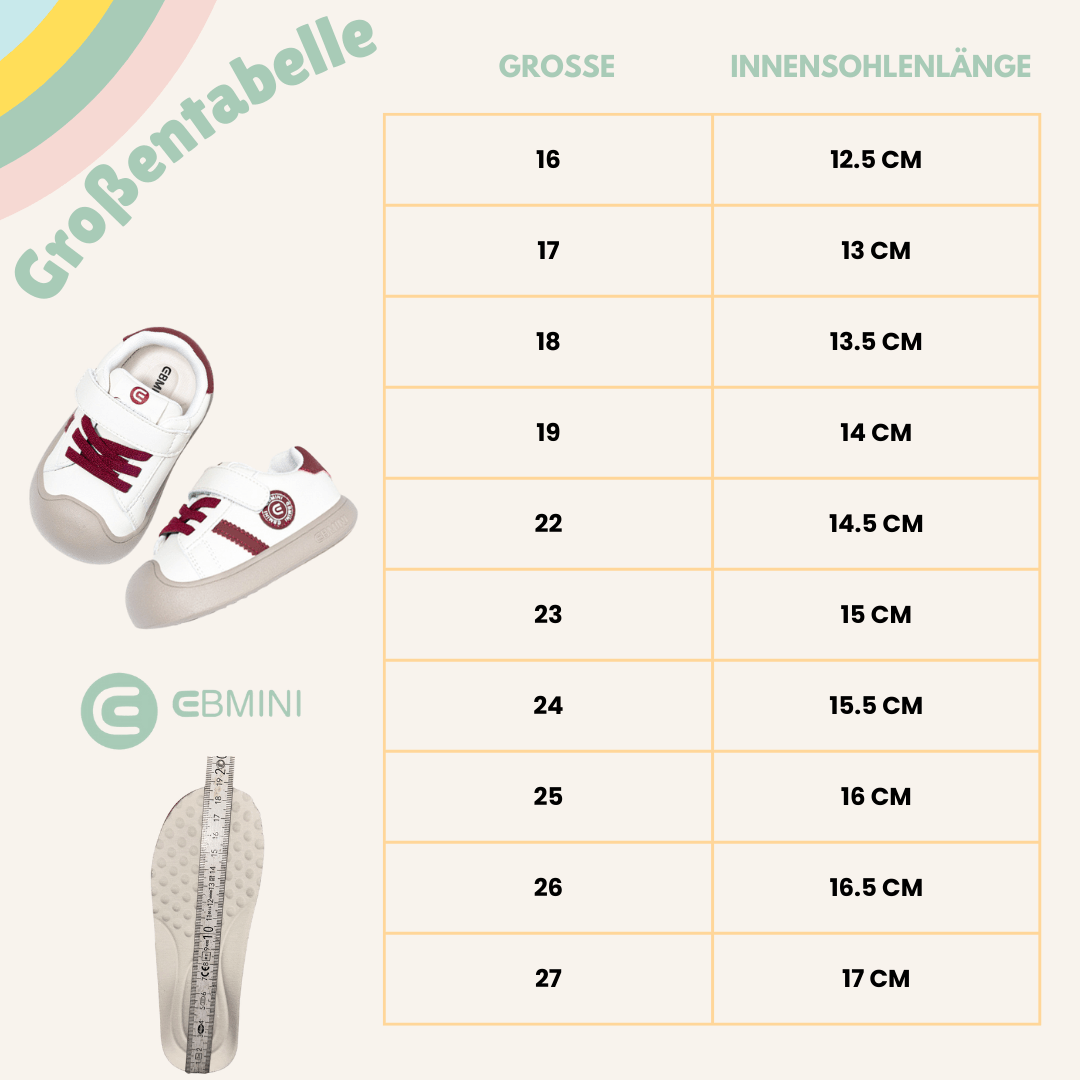 EBMINI® MILLY - Ultraleichte Sneaker Barfußschuhe für Kinder - Ebmini® - Kinder Barfußschuhe -