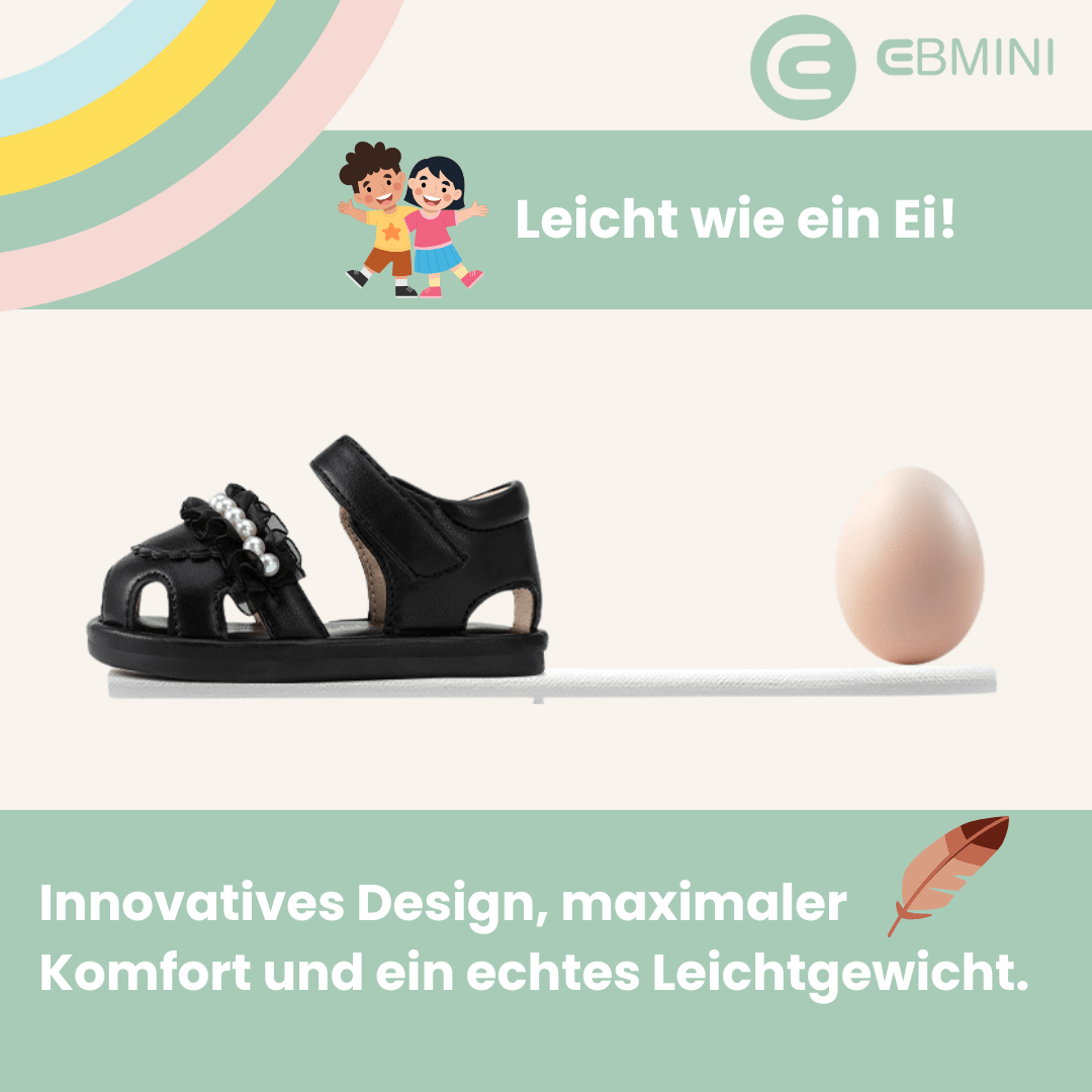 EBMINI® PERLA - Ultraleichte Barfußsandalen für Kinder - Ebmini® -
