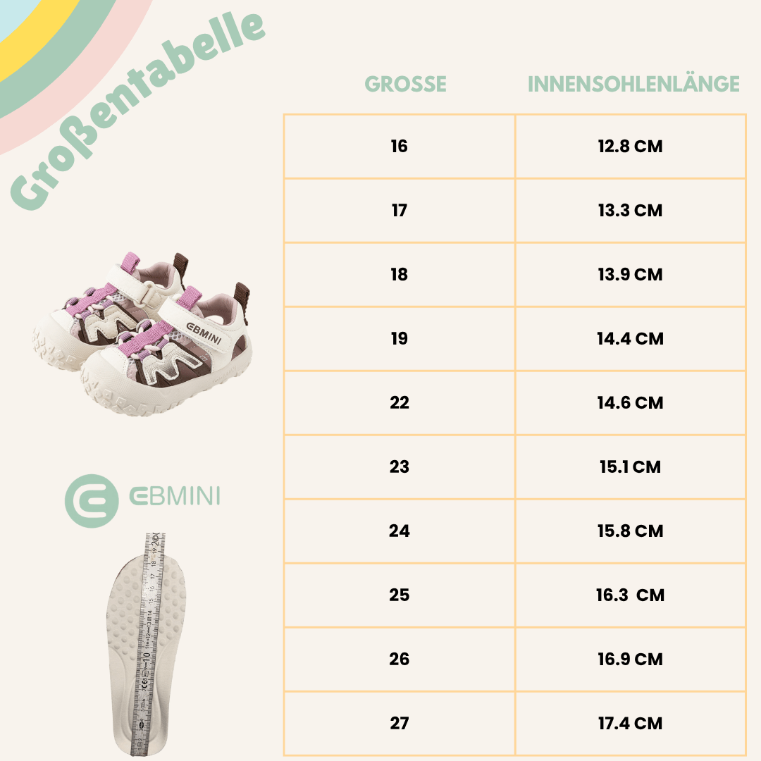 EBMINI® SPY - Ultraleichte Barfußsandalen für Kinder - Ebmini® - Kinder Barfußsandalen - 209913024044 -
