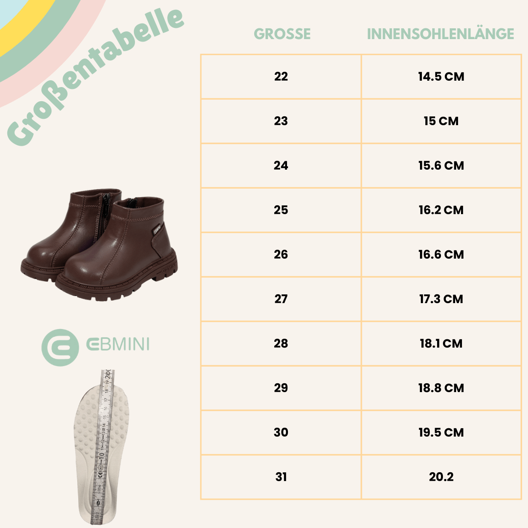 EBMINI® WOOD - Wasserdichte Stiefel für Kinder - Ebmini® - Kinder Barfußschuhe -