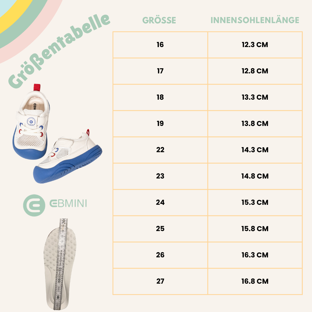 EBMINI® TOU - Kinder Barfußschuhe Sneaker