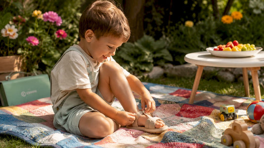 Sandalen für Kinderfüße: Zehenfreiheit richtig sichern - Ebmini®