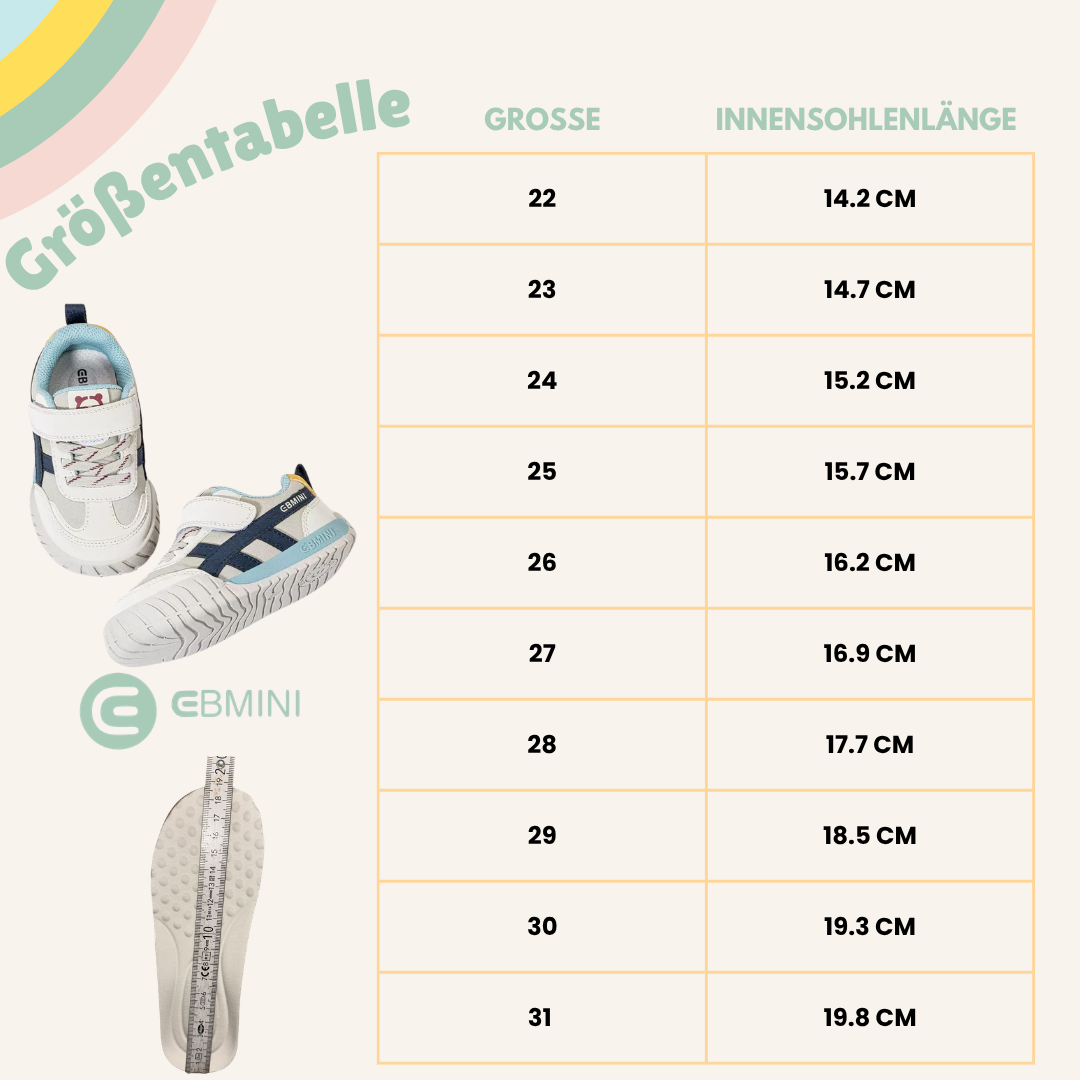 EBMINI® AZE - Kinder Barfußschuhe Sneaker