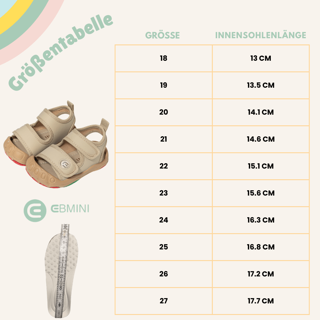 Barfußsandalen für Kinder - EBMINI® TRYS - Ebmini® - Kinder Barfußsandalen - 