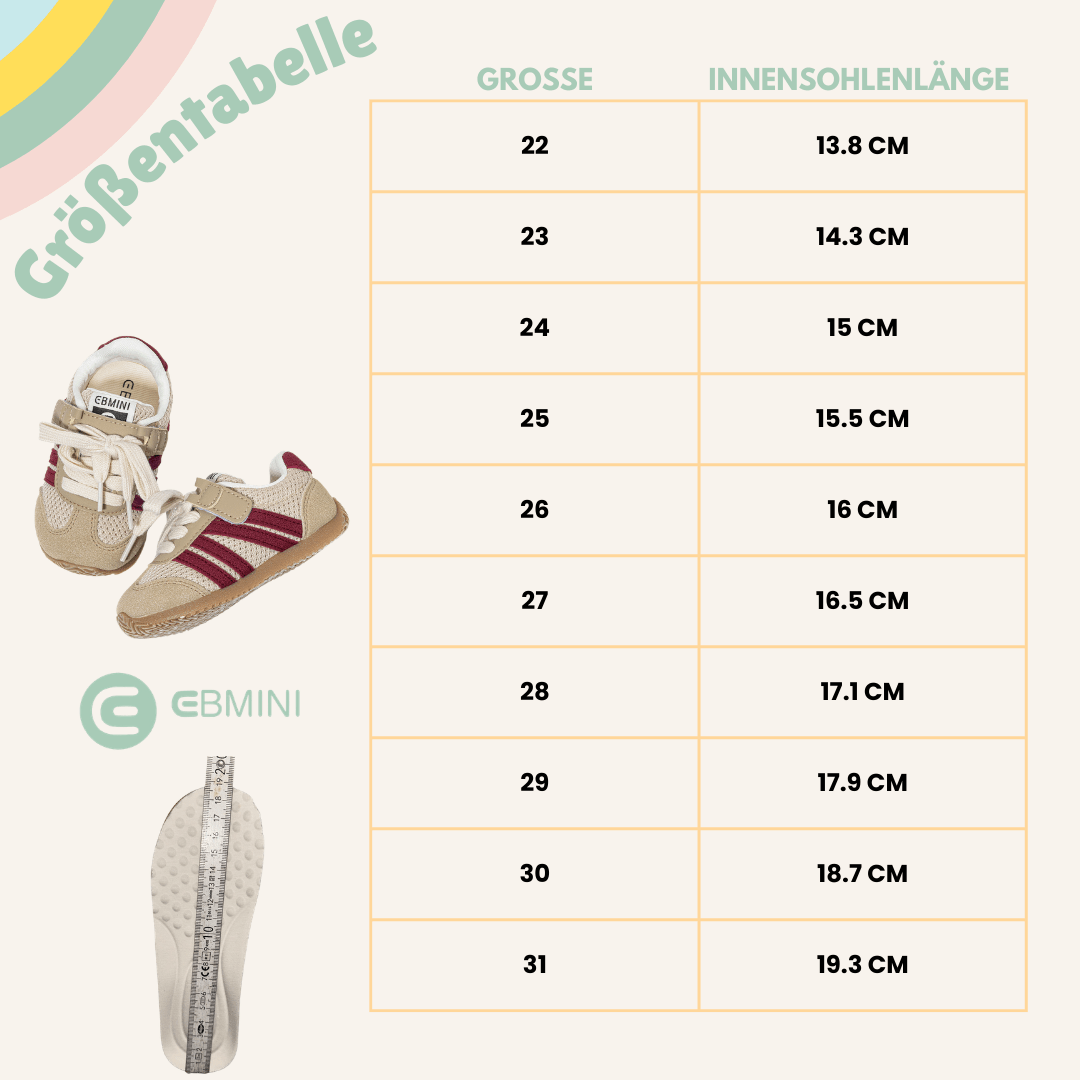 Barfußschuhe für Kinder - EBMINI® BUD - Ebmini® - Kinder Barfußschuhe - 