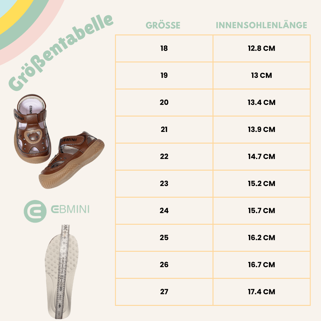 EBMINI® BEARS - Barfußsandalen für Kinder - Ebmini® - Kinder Barfußsandalen - 209913041232