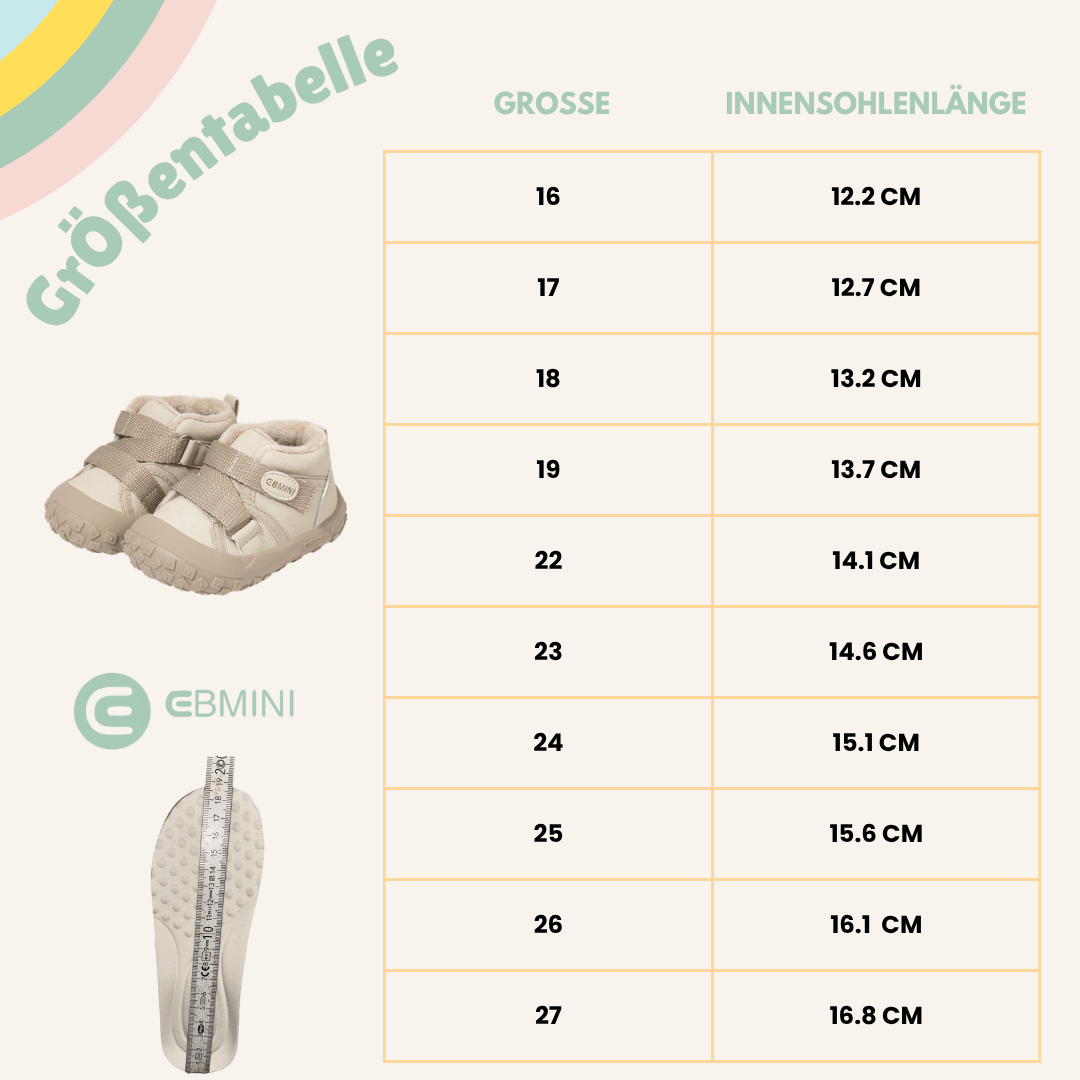 EBMINI® BEM - Ultraleichte Winter Barfußschuhe für Kinder - Ebmini® - Kinder Barfußschuhe - 