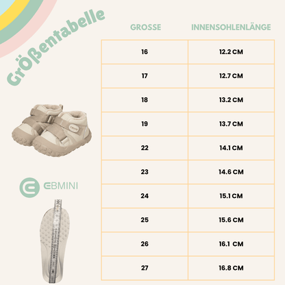 EBMINI® BEM - Ultraleichte Winter Barfußschuhe für Kinder - Ebmini® - Kinder Barfußschuhe - 