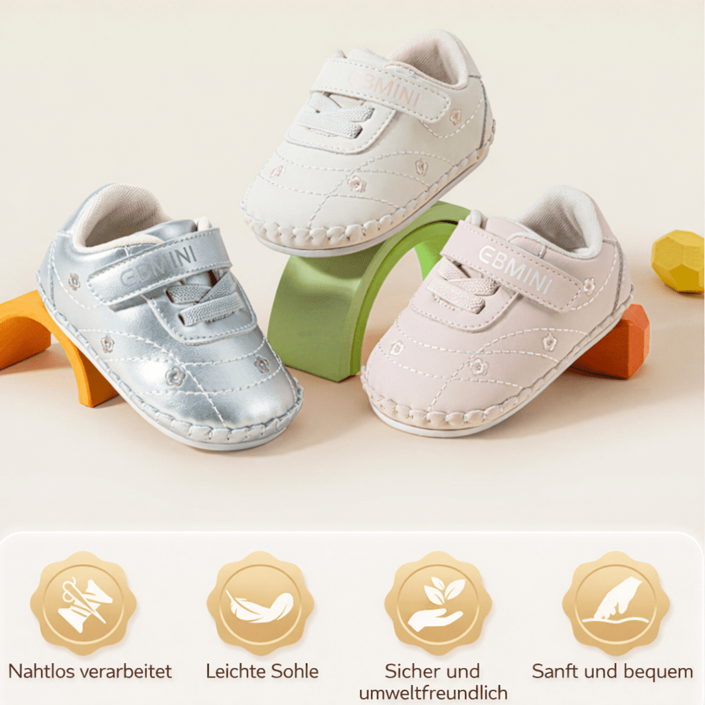 EBMINI® BEMINI - Baby Barfußschuhe – Weiche Krabbelschuhe für erste Schritte - Ebmini® - Kinder Barfußschuhe - 