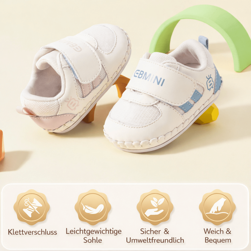 EBMINI® BIBI - Baby Barfußschuhe – Weiche Krabbelschuhe für erste Schritte - Ebmini® - Kinder Barfußschuhe - 