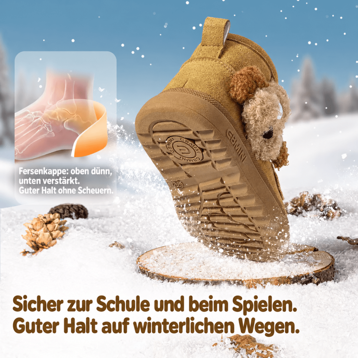 EBMINI® BOB - Barfußstiefel für Kinder mit Warmfutter - Ebmini® - Kinder Barfußschuhe - 