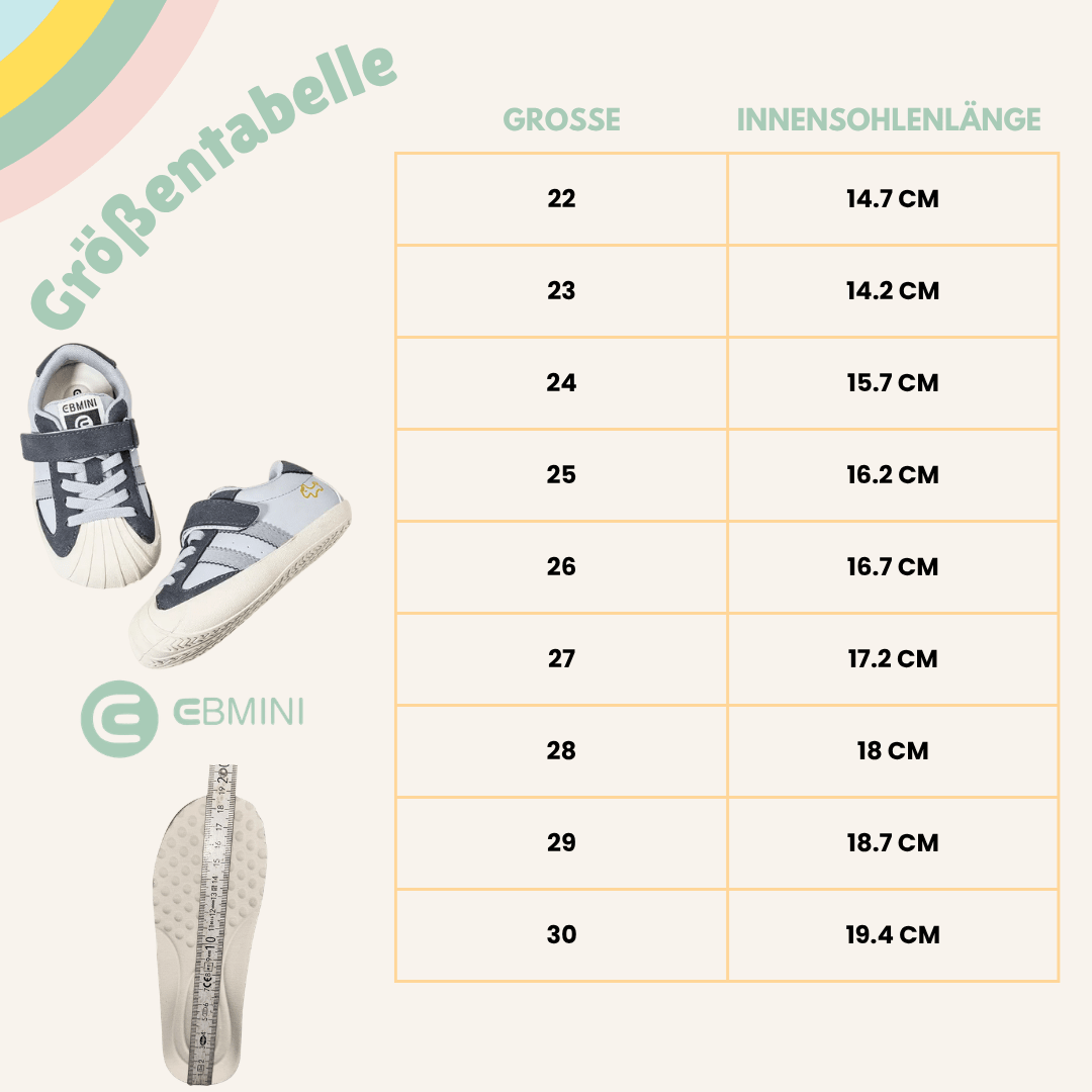 EBMINI® BRA - Kinder Barfußschuhe Sneaker - Ebmini® - Kinder Barfußschuhe - 