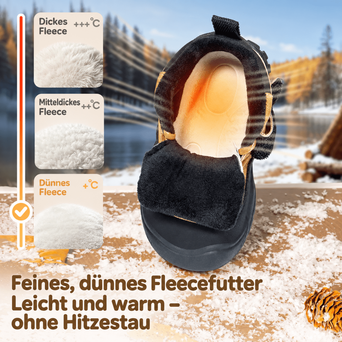 EBMINI® CED - Wasserdichte Barfußstiefel für Kinder mit warmfutter - Ebmini® - Kinder Barfußschuhe - 