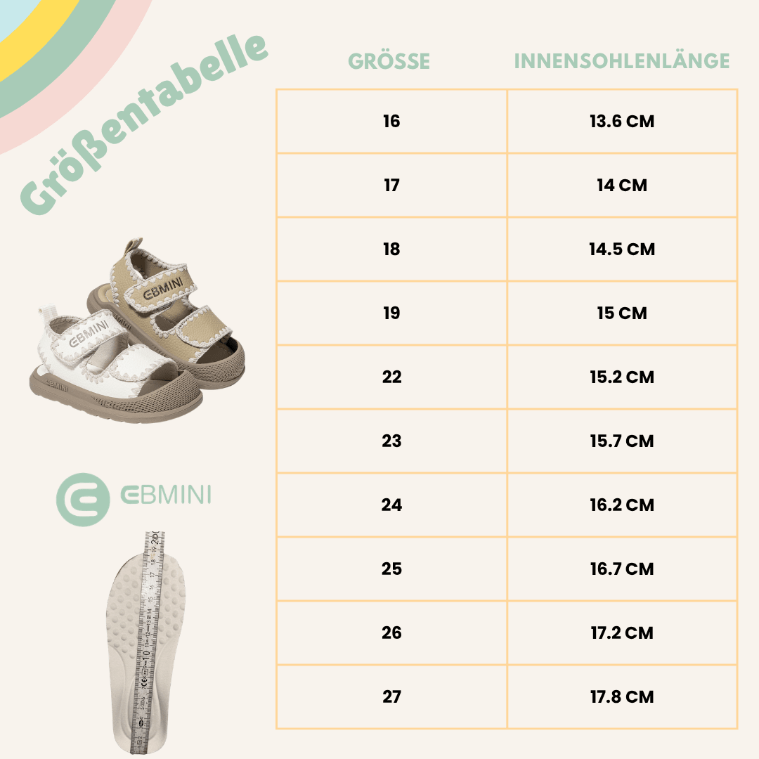 EBMINI® CIC - Barfußsandalen für Kinder - Ebmini® - Kinder Barfußsandalen - 