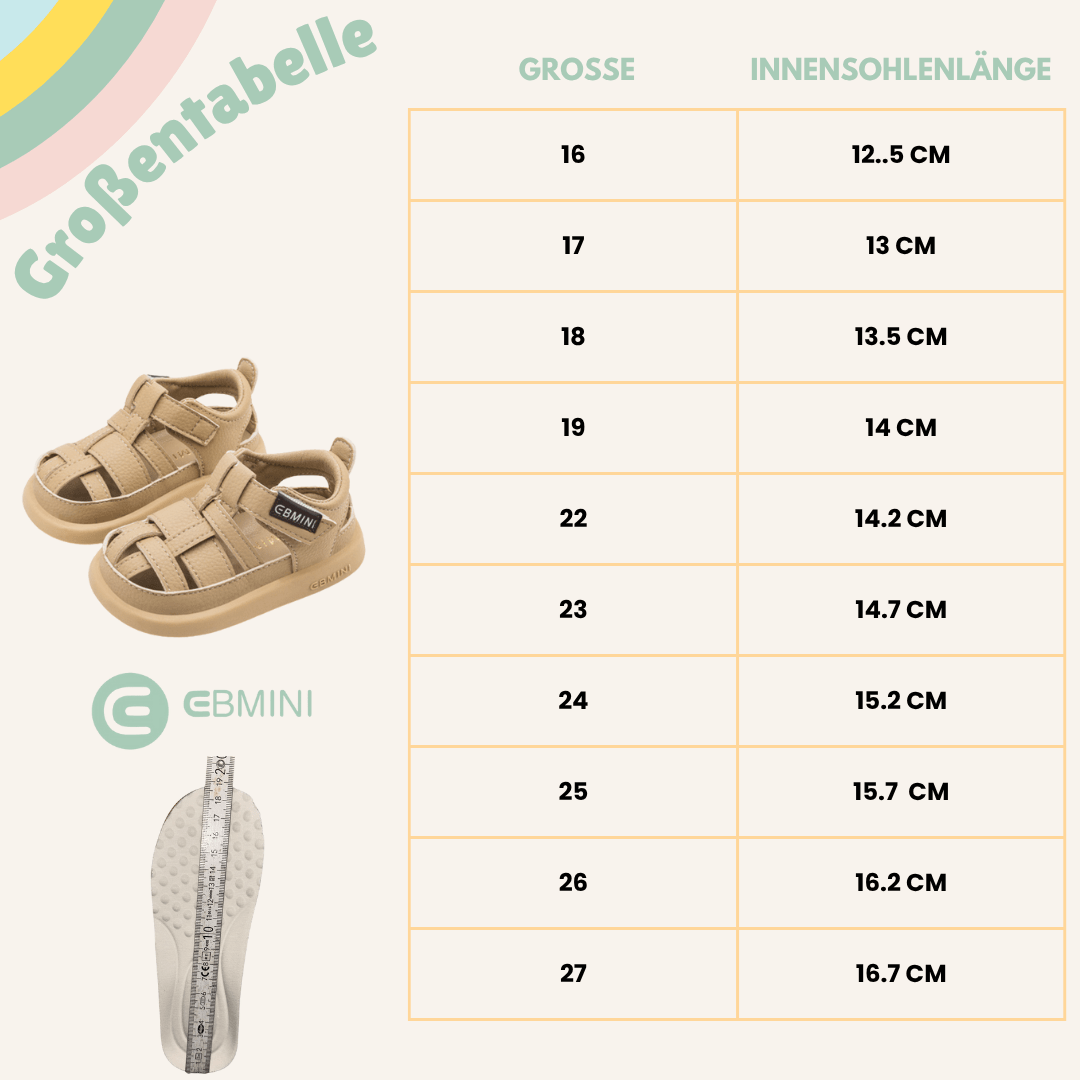 EBMINI® DAVI - Ultraleichte Barfußsandalen für Kinder - Ebmini® - Kinder Barfußschuhe - 209913011437 - 