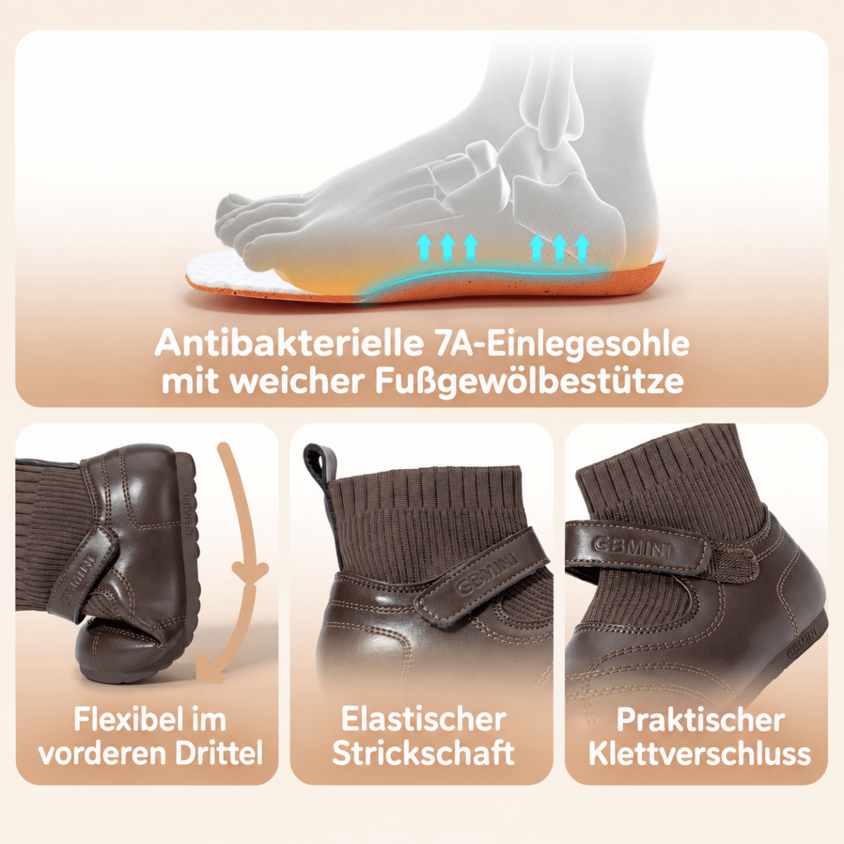 EBMINI® DEL - Ultraleichte Stiefel für Kinder - Ebmini® - Kinder Barfußschuhe - 