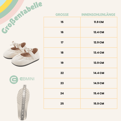 EBMINI® DELY - Ultraleichte Barfußballerinas für Kinder - Ebmini® - Kinder Barfußschuhe - 