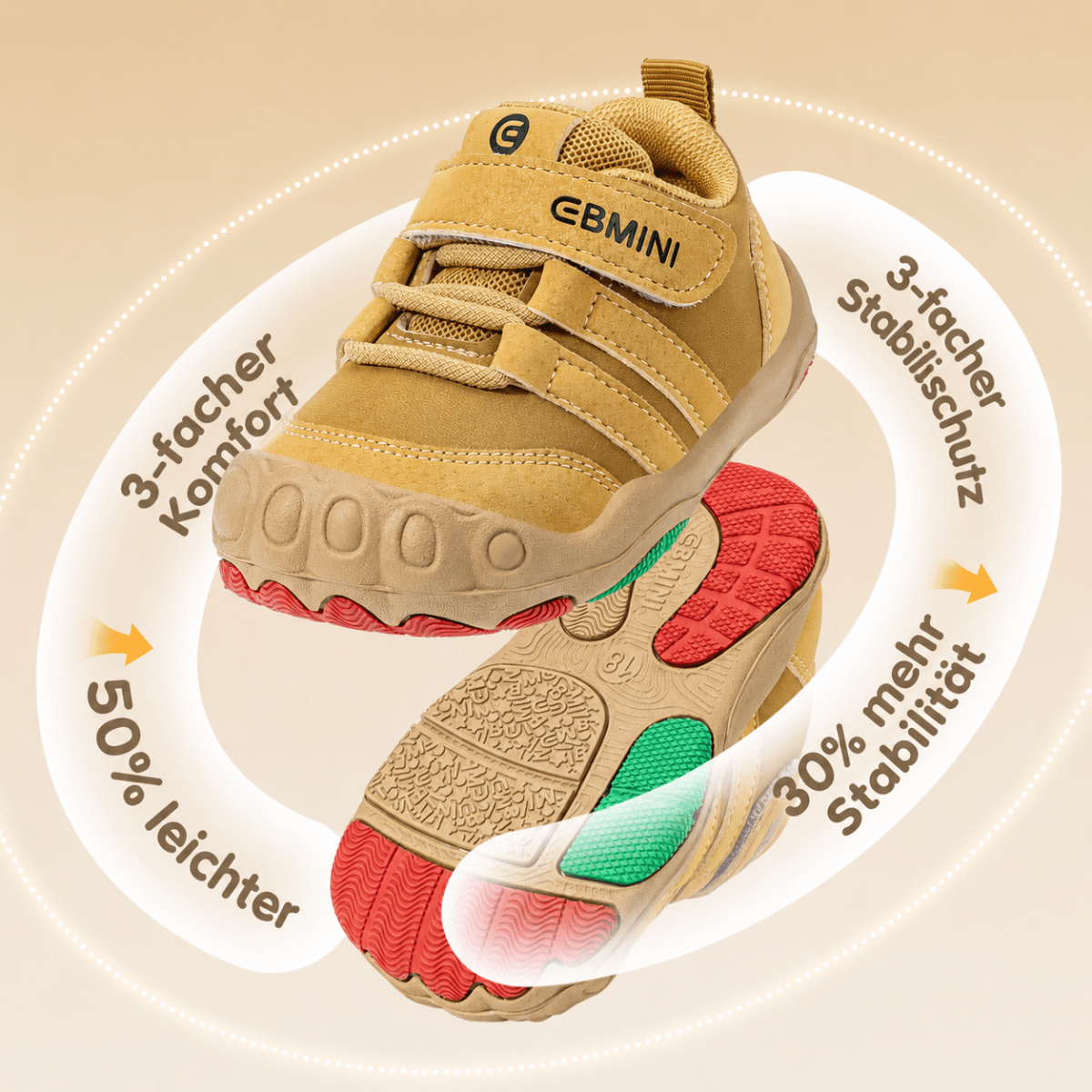EBMINI® DIT - Kinder Barfußschuhe Sneaker - Ebmini® - Kinder Barfußschuhe - 