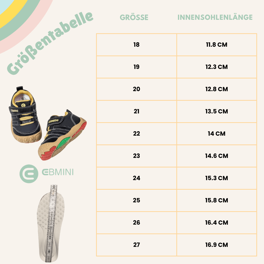 EBMINI® DIT - Kinder Barfußschuhe Sneaker - Ebmini® - Kinder Barfußschuhe - 