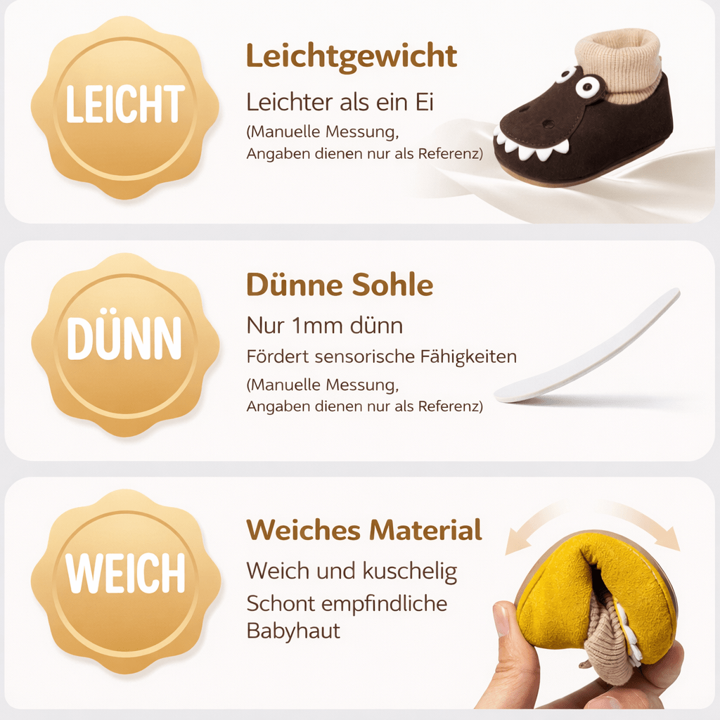 EBMINI® DRILLO - Baby Barfußschuhe – Weiche Krabbelschuhe für erste Schritte - Ebmini® - Kinder Barfußschuhe -  - 