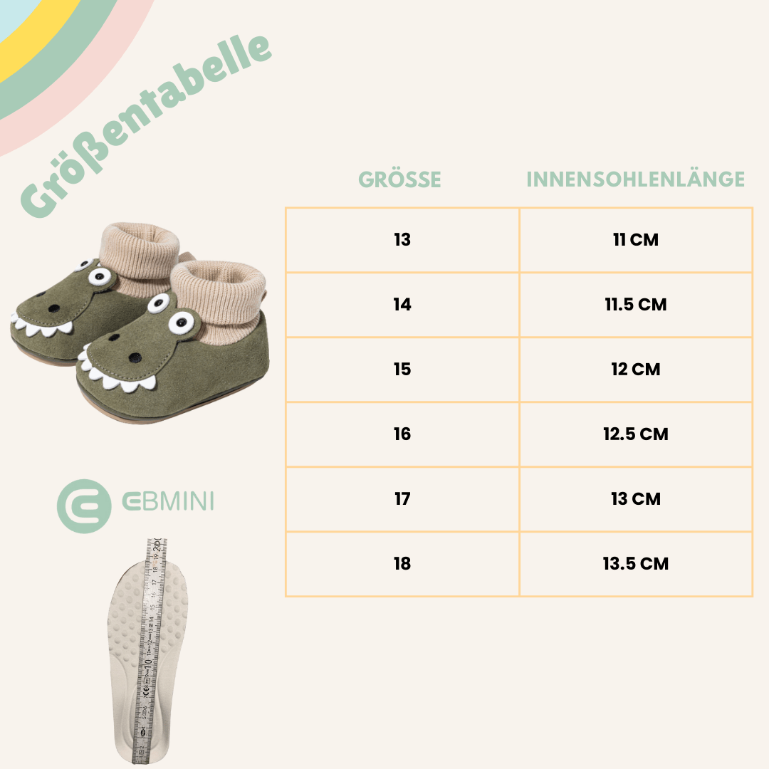 EBMINI® DRILLO - Baby Barfußschuhe – Weiche Krabbelschuhe für erste Schritte - Ebmini® - Kinder Barfußschuhe -  - 