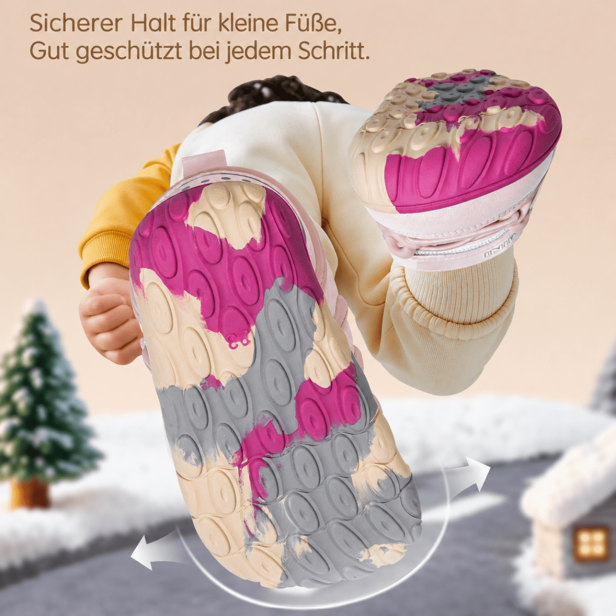 EBMINI® DRO - Winter Barfußsneaker für Kinder mit Warmfutter - Ebmini® - Kinder Barfußschuhe - 