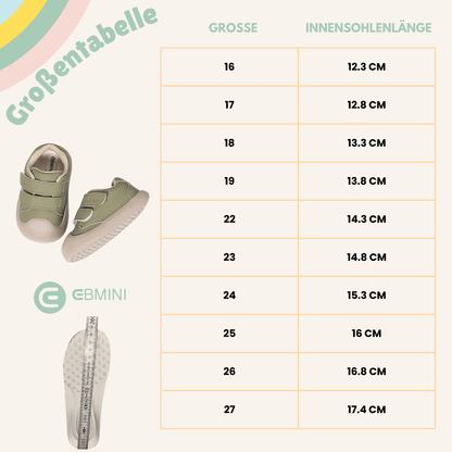EBMINI® DUDI - Ultraleichte Sneaker Barfußschuhe für Kinder - Ebmini® - Kinder Barfußschuhe - 