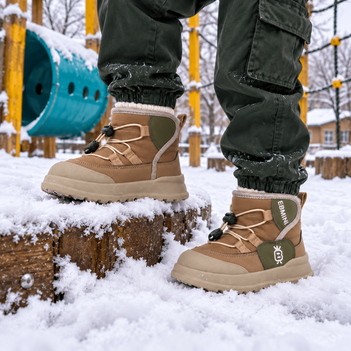 EBMINI® FOZ - Wasserdichte Barfußstiefel für Kinder mit Warmfutter - Ebmini® - Kinder Barfußschuhe - 209913031285