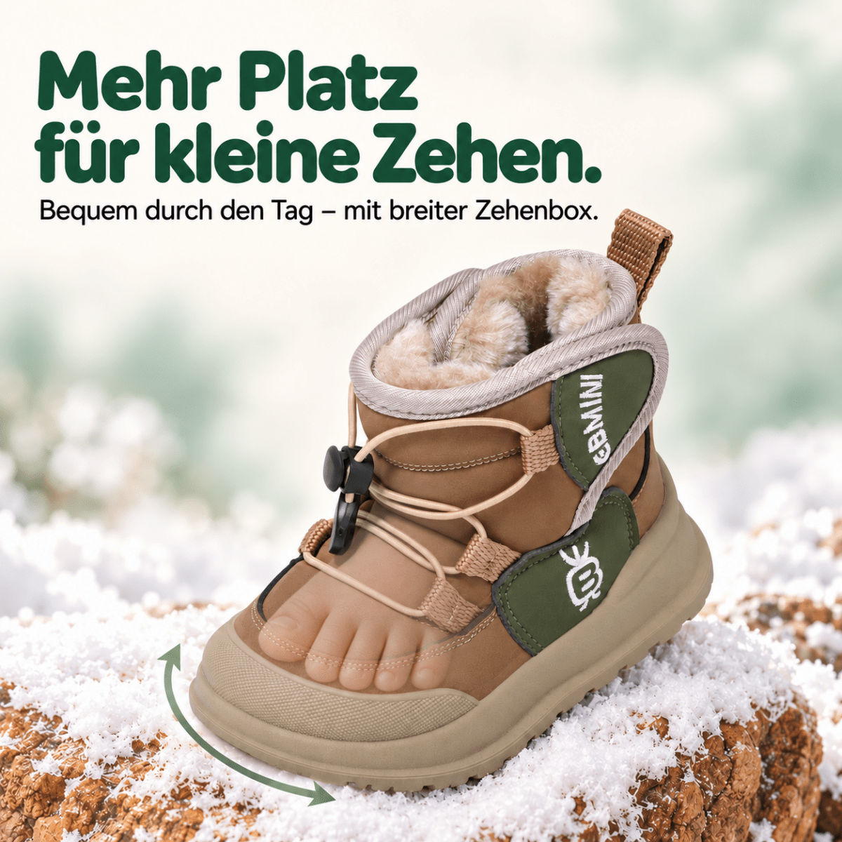 EBMINI® FOZ - Wasserdichte Barfußstiefel für Kinder mit Warmfutter - Ebmini® - Kinder Barfußschuhe - 209913031295