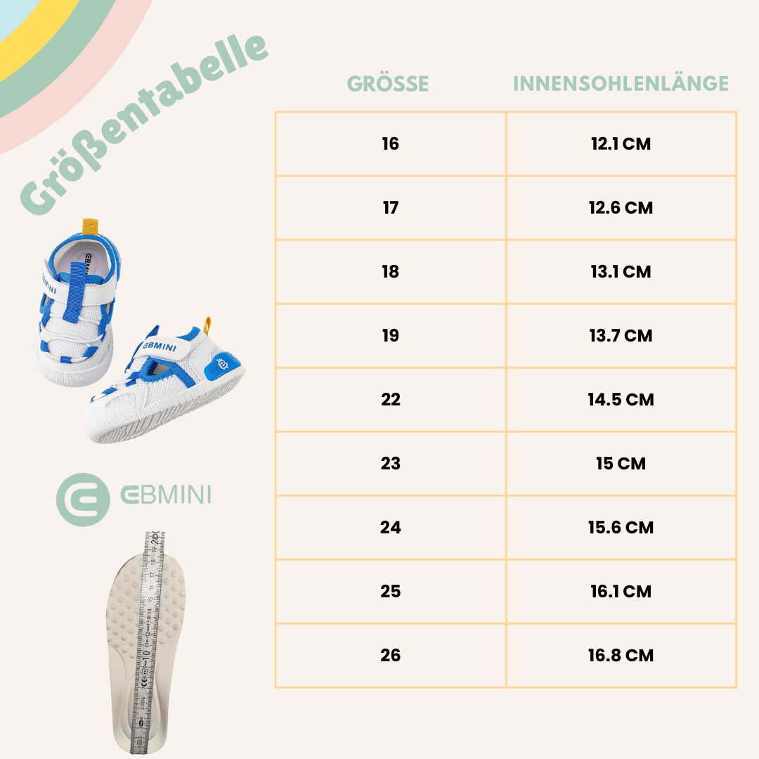 EBMINI® GLUI - Sneaker Barfußschuhe für Kinder - Ebmini® - Kinder Barfußschuhe - 