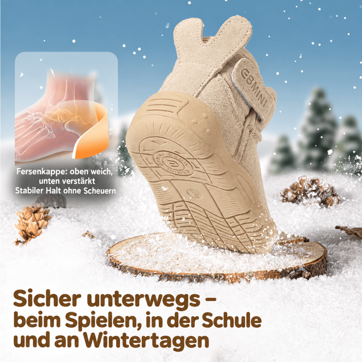 EBMINI® IGI - Ultraleichte Barfußstiefel für Kinder rutschfest - Ebmini® - Kinder Barfußschuhe - 