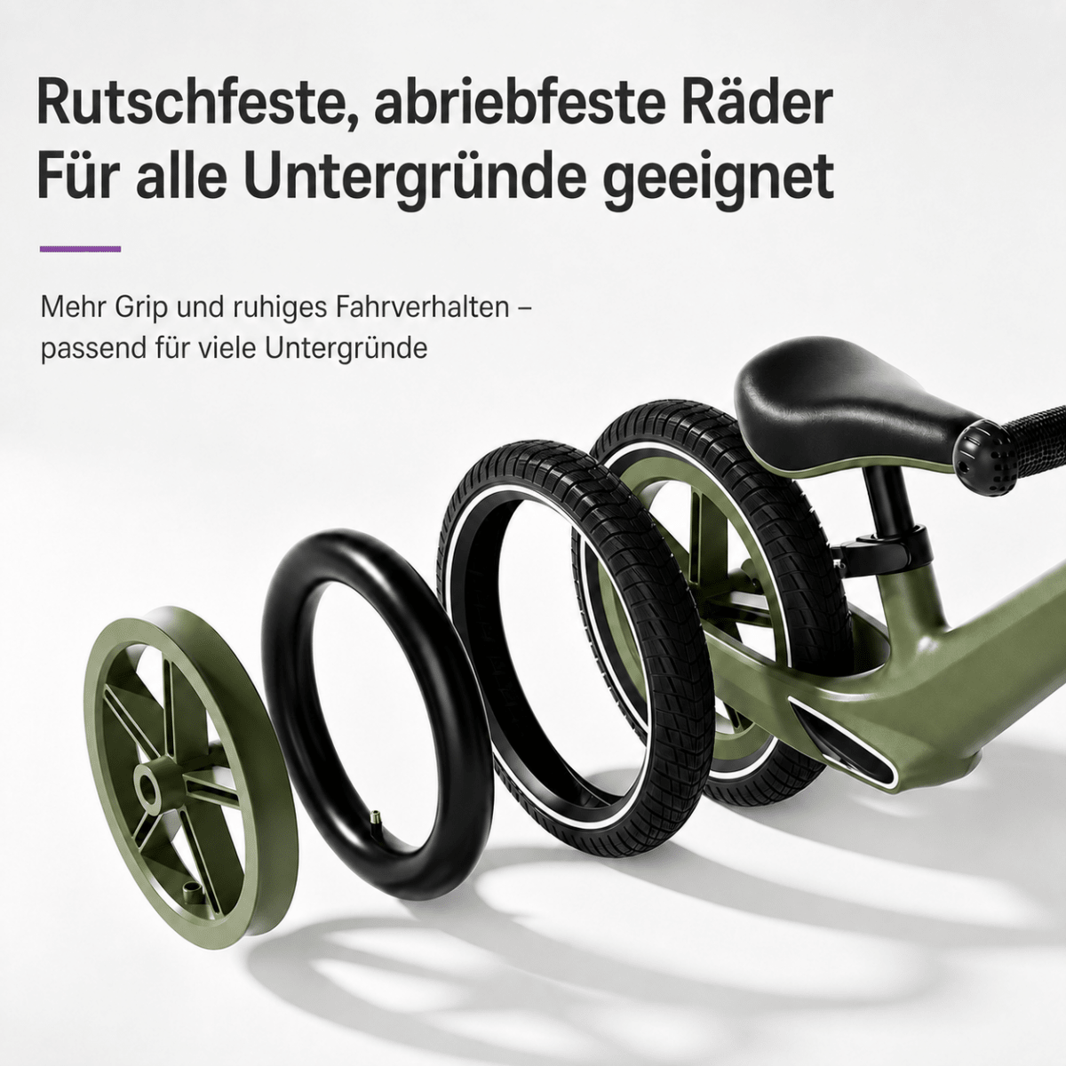 EBMINI® Kinder Laufrad 2–8 Jahre – Leicht, höhenverstellbar & mit Luftreifen - Ebmini® - Kinder Barfußschuhe - 