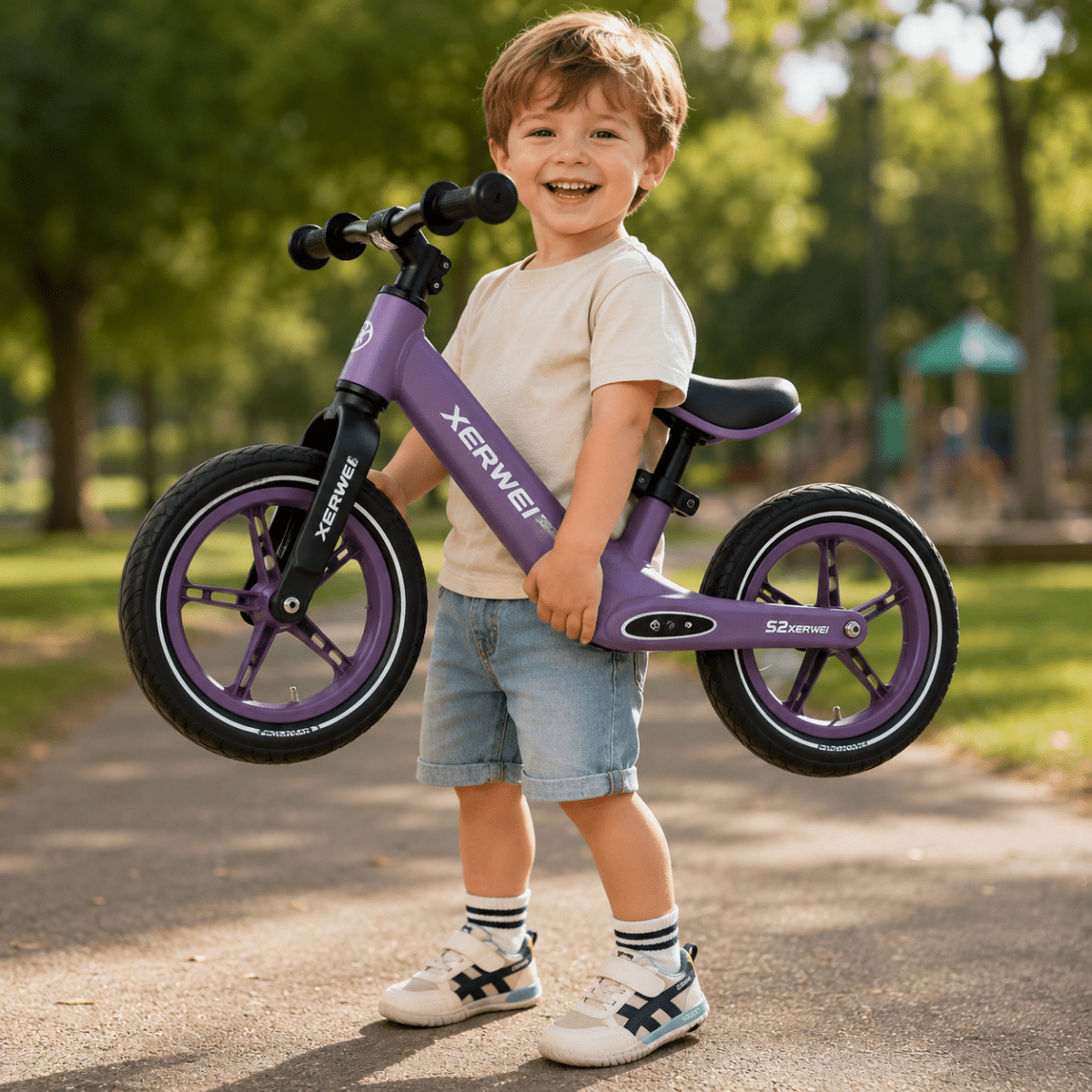 EBMINI® Kinder Laufrad 2–8 Jahre – Leicht, höhenverstellbar & mit Luftreifen - Ebmini® - Kinder Barfußschuhe - 
