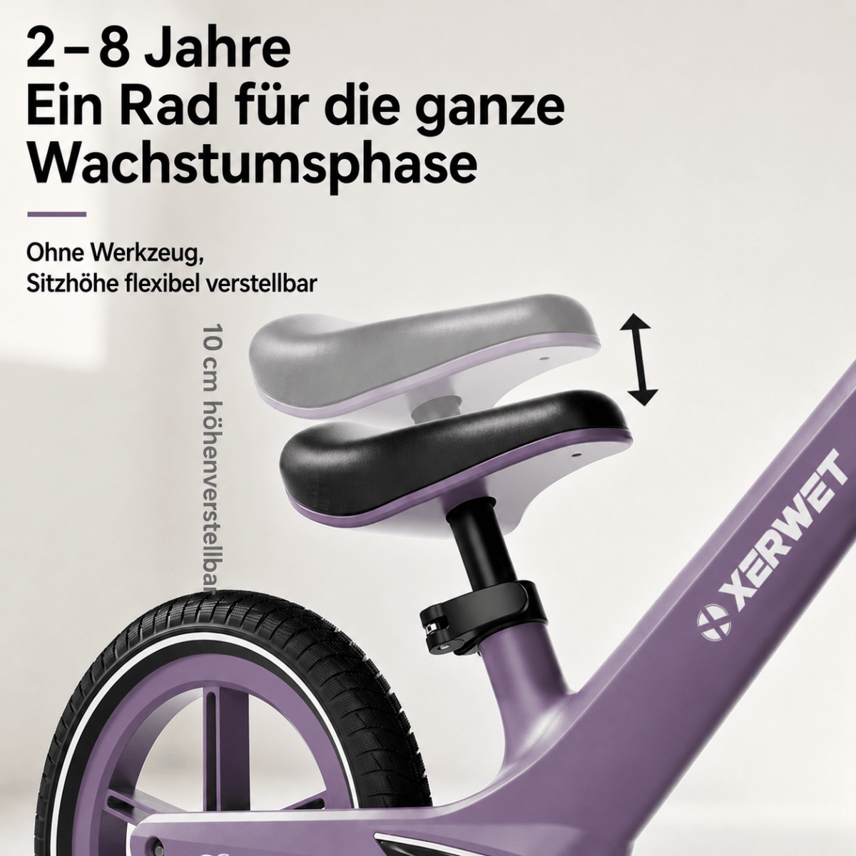 EBMINI® Kinder Laufrad 2–8 Jahre – Leicht, höhenverstellbar & mit Luftreifen - Ebmini® - Kinder Barfußschuhe - 