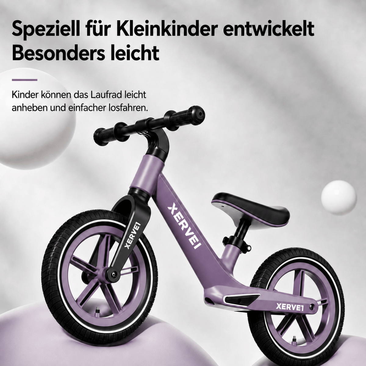 EBMINI® Kinder Laufrad 2–8 Jahre – Leicht, höhenverstellbar & mit Luftreifen - Ebmini® - Kinder Barfußschuhe - 