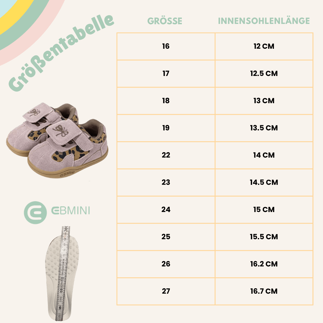 EBMINI® LEA - Kinder Barfußschuhe Sneaker - Ebmini® - Kinder Barfußschuhe - 