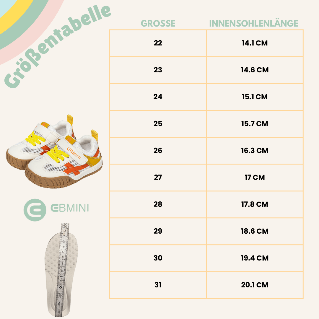 EBMINI® LEP - Ultraleichte Sneaker Barfußschuhe für Kinder - Ebmini® - Kinder Barfußschuhe -  - 