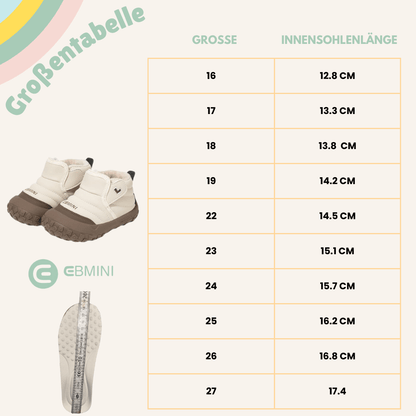 EBMINI® LER - Wasserdichte Stiefel für Kinder - Ebmini® - Kinder Barfußschuhe - 