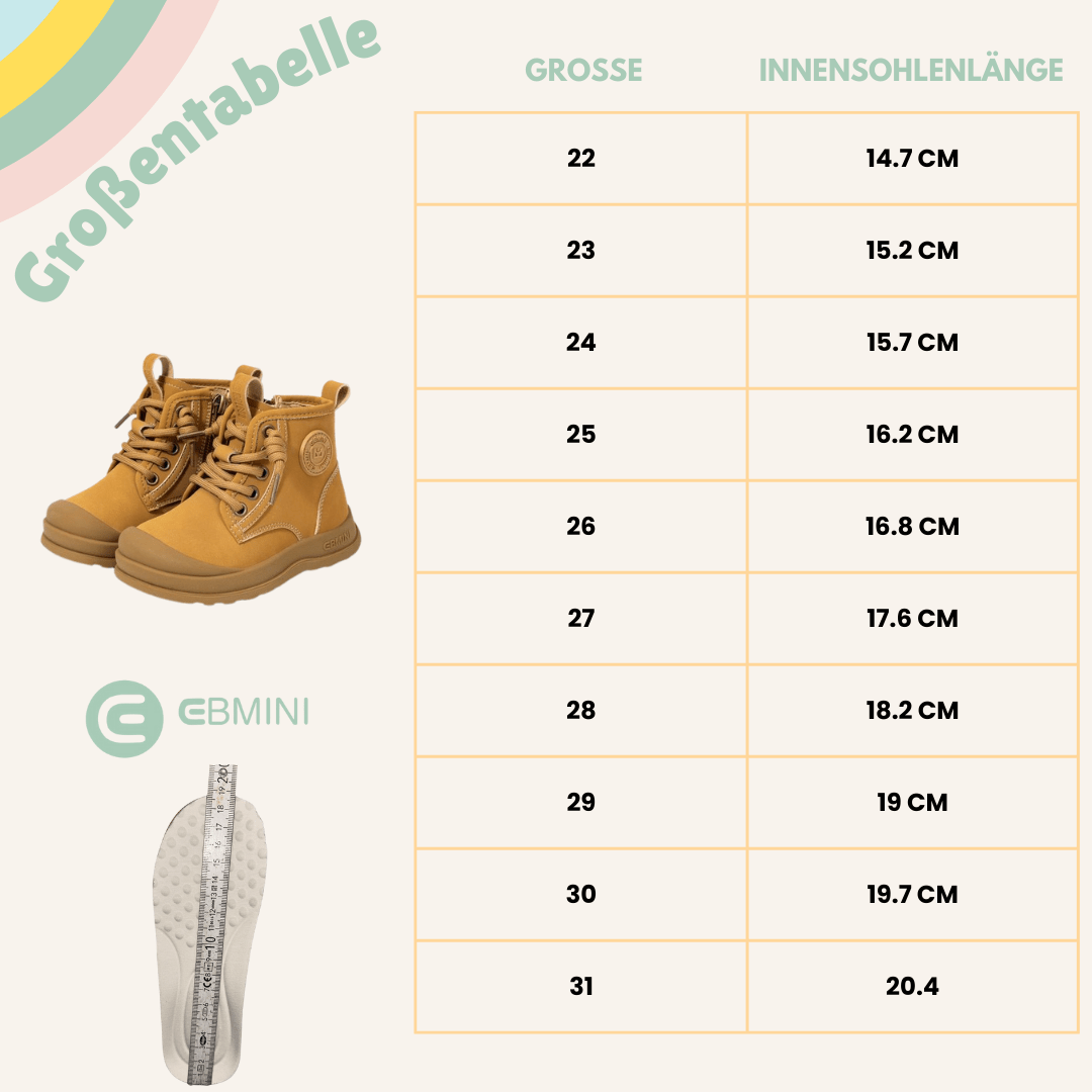 EBMINI® LOS - Wasserdichte Stiefel für Kinder - Ebmini® - Kinder Barfußschuhe - 