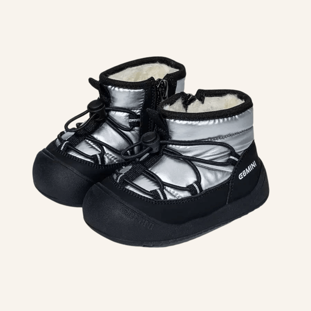 EBMINI® LUMI - Wasserdichte Barfußstiefel für Kinder mit Warmfutter - Ebmini® - Kinder Barfußschuhe - LUMI-SIL-18